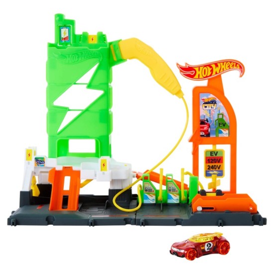HOT WHEELS rinkinys City Super Fuel Station Station