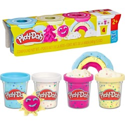 PLAY-DOH Konfeti plastilino rinkinys, 4 vnt.