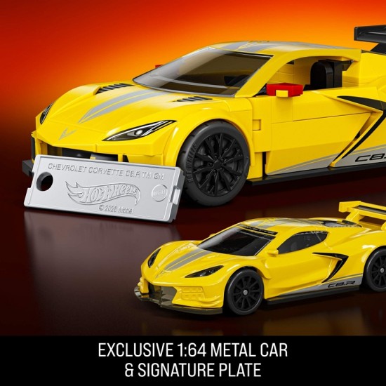 MATTEL BRICK SHOP HOT WHEELS Corvette C8.R konstruktorius