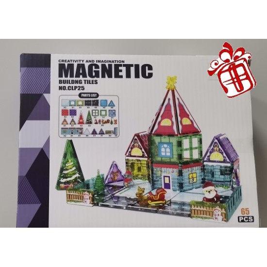 Malplay Magnetinis konstruktorius "Kalėdų pasaka "65 det. Malplay Magnetinis konstruktorius "Kalėdų pasaka "65 det.