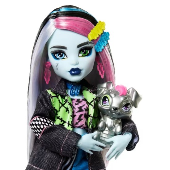 „Monster High“ Frankie Stein lėlės rinkinys su augintiniu ir aksesuarais „Monster High“ Frankie Stein lėlės rinkinys su augintiniu ir aksesuarais