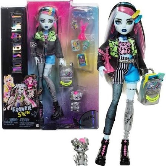 „Monster High“ Frankie Stein lėlės rinkinys su augintiniu ir aksesuarais „Monster High“ Frankie Stein lėlės rinkinys su augintiniu ir aksesuarais