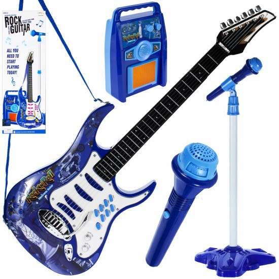 MalPlay Gitara su stiprintuvu ir mikrofonu (įv. spalvų) MalPlay Gitara su stiprintuvu ir mikrofonu (įv. spalvų)