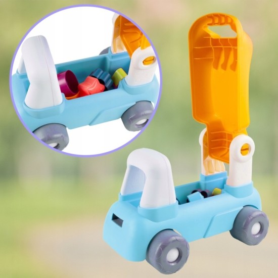 Malplay Daugiafunkcinis stumdukas „5 in 1“ traukinukas su vagonu Malplay Daugiafunkcinis stumdukas „5 in 1“ traukinukas su vagonu