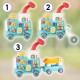 Malplay Daugiafunkcinis stumdukas „5 in 1“ traukinukas su vagonu Malplay Daugiafunkcinis stumdukas „5 in 1“ traukinukas su vagonu