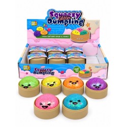 Kids Fun Squishy Dumpling žaislas su blizgučiais 5,5 cm