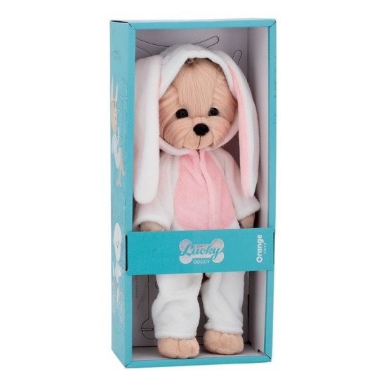Orange Toys Pliušinis žaislas, „Lucky Doggy“, „Lucky Yoyo“: su zuikučio kostiumu 38 cm Orange Toys Pliušinis žaislas, „Lucky Doggy“, „Lucky Yoyo“: su zuikučio kostiumu 38 cm