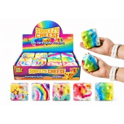 Kidz fun squishy slow rising žaislas įvairiaspalvis Sūris 5 cm