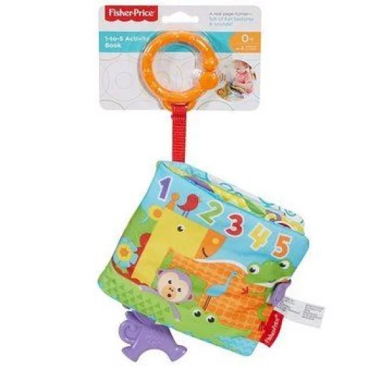 FISHER PRICE lavinanti medžiaginė knygelė FISHER PRICE lavinanti medžiaginė knygelė