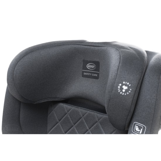 4Baby autokėdutė NERO 100-150CM tamsiai pilka I-SIZE 4Baby autokėdutė NERO 100-150CM tamsiai pilka I-SIZE
