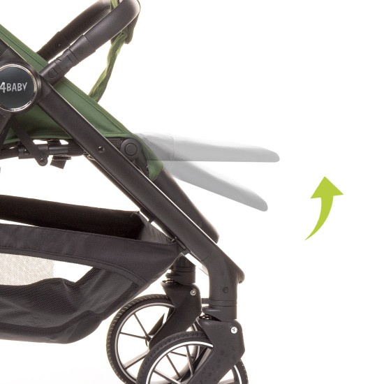 4Baby sportinis vežimėlis COPPER žalias