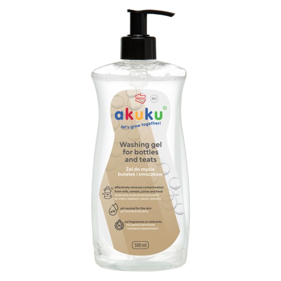 Akuku čiulptukų ir buteliukų plovimo skystis 500ml A0712
