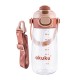 Akuku gertuvė su šiaudeliu 480ml pilkas mocha A0726 Akuku gertuvė su šiaudeliu 480ml pilkas mocha A0726