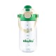 Akuku gertuvė su šiaudeliu 480ml pilkas žalia A0724 Akuku gertuvė su šiaudeliu 480ml pilkas žalia A0724