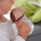 Akuku puodelis su šiaudeliu 280ml rudas A0729 Akuku puodelis su šiaudeliu 280ml rudas A0729