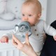 Akuku puodelis su šiaudeliu 290ml pilkas meška A0203
