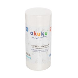 Akuku rankšluostis bambukinis ritinėlis 100vnt 18x25 A0687