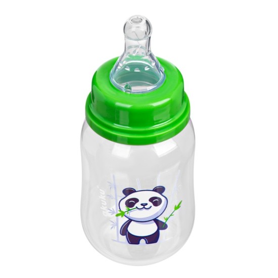 Akuku standartinis buteliukas 125ml nuo 0mėn žalias panda A0104 Akuku standartinis buteliukas 125ml nuo 0mėn žalias panda A0104