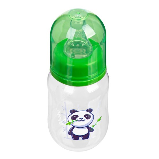 Akuku standartinis buteliukas 125ml nuo 0mėn žalias panda A0104 Akuku standartinis buteliukas 125ml nuo 0mėn žalias panda A0104