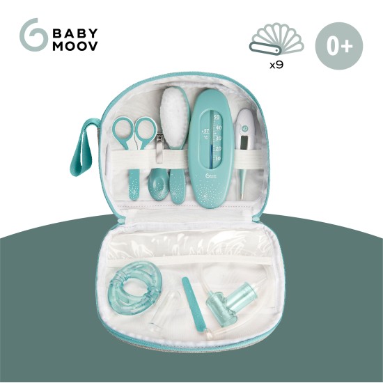 Babymoov kūdikio priežiūros rinkinys 9 aksesuarai Aqua A032002 Babymoov kūdikio priežiūros rinkinys 9 aksesuarai Aqua A032002