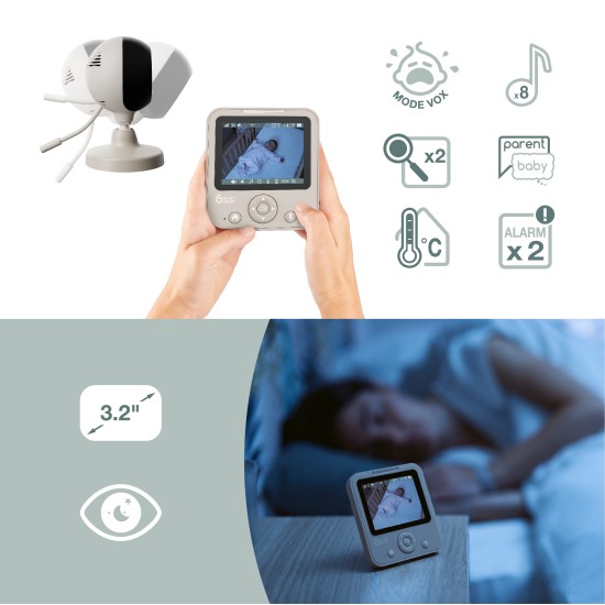 Babymoov mobili video auklė kūdikiui 2,8’’ YOO Start A014437 Babymoov mobili video auklė kūdikiui 2,8’’ YOO Start A014437
