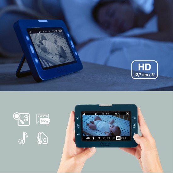 Babymoov mobili video auklė kūdikiui sukasi pasikreipia 5’’ YOO MASTER + HD A014435 Babymoov mobili video auklė kūdikiui sukasi pasikreipia 5’’ YOO MASTER + HD A014435