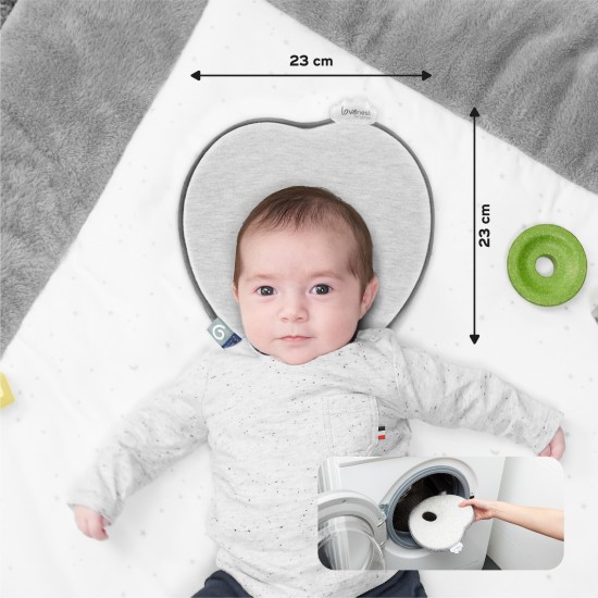Babymoov pagalvė kūdikiui širdelė Lovenest pilka A050229