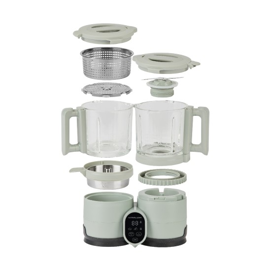 Babymoov trintuvas garintuvas Nutribaby stiklinis žalias A001138 Babymoov trintuvas garintuvas Nutribaby stiklinis žalias A001138