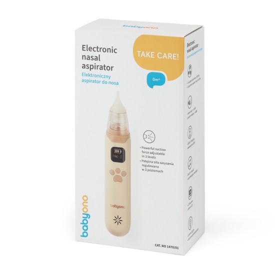 BabyOno aspiratorius elektroninis rudas 1470/01