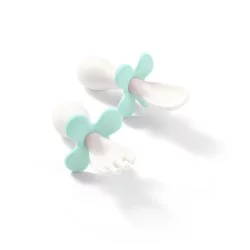 BabyOno ergonomiški šaukštelis šakutė 12 mėn mėtinis 969/04