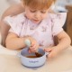 Babyono lėkštutė silikoninė neslystanti su dangteliu mėlyna 1662/01