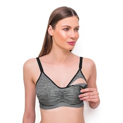 BabyOno liemenėlė nėščiajai / maitinančiai, D80-85, pilka 506/37