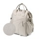 Babyono mamos kuprinė MODERN STYLE kreminė 1649/02 Babyono mamos kuprinė MODERN STYLE kreminė 1649/02