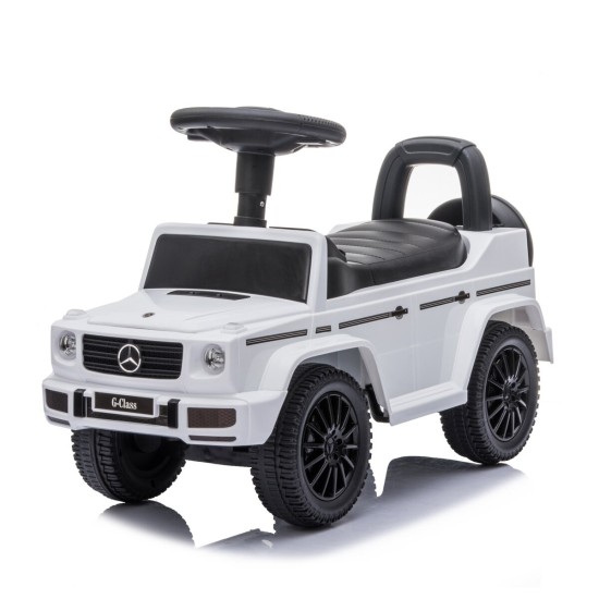 Babyono mašinėlė stumdoma G klasės Mercedes balta 1904 Babyono mašinėlė stumdoma G klasės Mercedes balta 1904