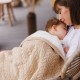 Babyono pledas medvilninis su flisu eglutė kreminis 1657