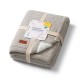 Babyono pledas medvilninis su flisu eglutė pilkas 1658