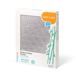Babyono pledas megztas bambukinis pilkas 1479/02