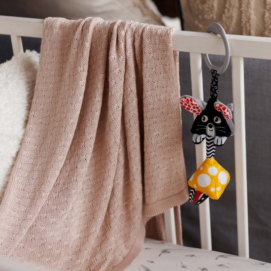 Babyono pledas megztas bambukinis rudas 1673/03