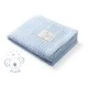 Babyono pledas megztas, bambukinis, mėlynas, 479/02 Babyono pledas megztas, bambukinis, mėlynas, 479/02