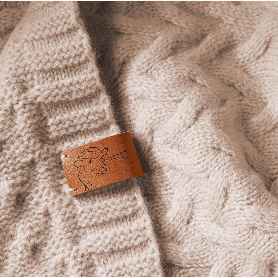 Babyono pledas merino vilnos šviesiai kreminis 1648/01