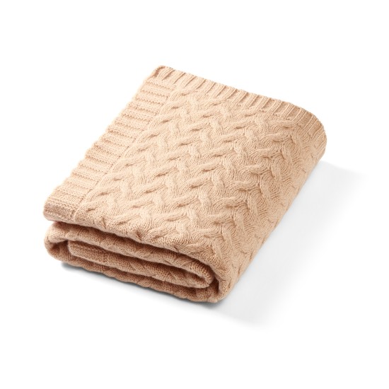 Babyono pledas merino vilnos tamsiai kreminis 1648/02