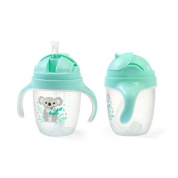 Babyono puodelis su šiaudeliu salotinis 1464/03