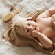 BabyOno rankšluostis su gobtuvu bambukinis 100x100 tamsiai kreminis 1553/06