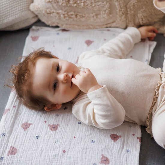 BabyOno vystyklai medvilniniai 3 vnt kreminis 828/03