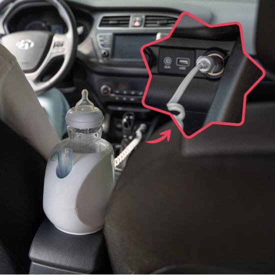 Badabulle šildytuvas kūdikių buteliukams automobiliui Easy+ B002107 Badabulle šildytuvas kūdikių buteliukams automobiliui Easy+ B002107