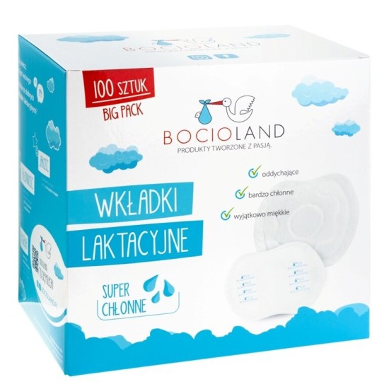 Bocioland įdėklai į liemenėlę BIG PACK, 100 vnt., BOC0156