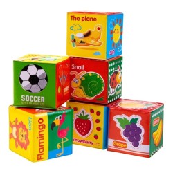 Bocioland minkštos edukacines kaladėlės, 6vnt., BL015