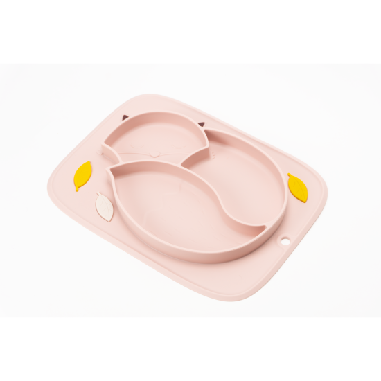 InnoGiO lėkštutė silikoninė neslystanti rožinė GIOfresh GIO-900PINK InnoGiO lėkštutė silikoninė neslystanti rožinė GIOfresh GIO-900PINK