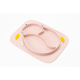 InnoGiO lėkštutė silikoninė neslystanti rožinė GIOfresh GIO-900PINK InnoGiO lėkštutė silikoninė neslystanti rožinė GIOfresh GIO-900PINK
