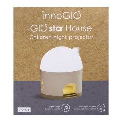 InnoGiO projektorius vaikiškas naktinė lemputė GIOstar namukas GIO-176 InnoGiO projektorius vaikiškas naktinė lemputė GIOstar namukas GIO-176
